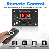 Placa Decodificadora de Amplificador DIY de 50W, 12V, Micrófono, Radio FM, TF, USB, AUX, Reproductor de Música para Auto, Altavoces, Control de Volumen