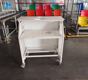 Comptoir de bar mobile en aluminium, fabriqué à Guangzhou, bar portable sur roulettes, comptoir de bar à domicile, comptoir de café - Product Image 5