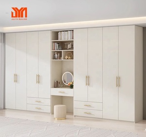 Armoire de rangement sur mesure <span class=keywords><strong>JYN</strong></span> avec coiffeuse intégrée, dressing et commode - Product Image 1
