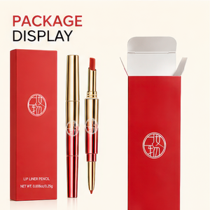 Crayon à lèvres double embout longue tenue naturel avec gloss peptide, anti-transfert, pour maquillage quotidien, logo personnalisé - Product Image 6