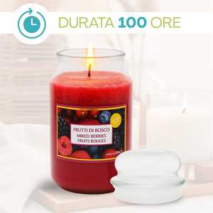 Bougies parfumées en verre 510g, parfum baies mélangées, grand ensemble de bocaux - Product Image 4