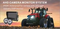 Monitor de Reversa para Vehículos y Camiones MHD-772S HD IPS con Pantalla Dividida y Soporte para 2 Entradas de Video