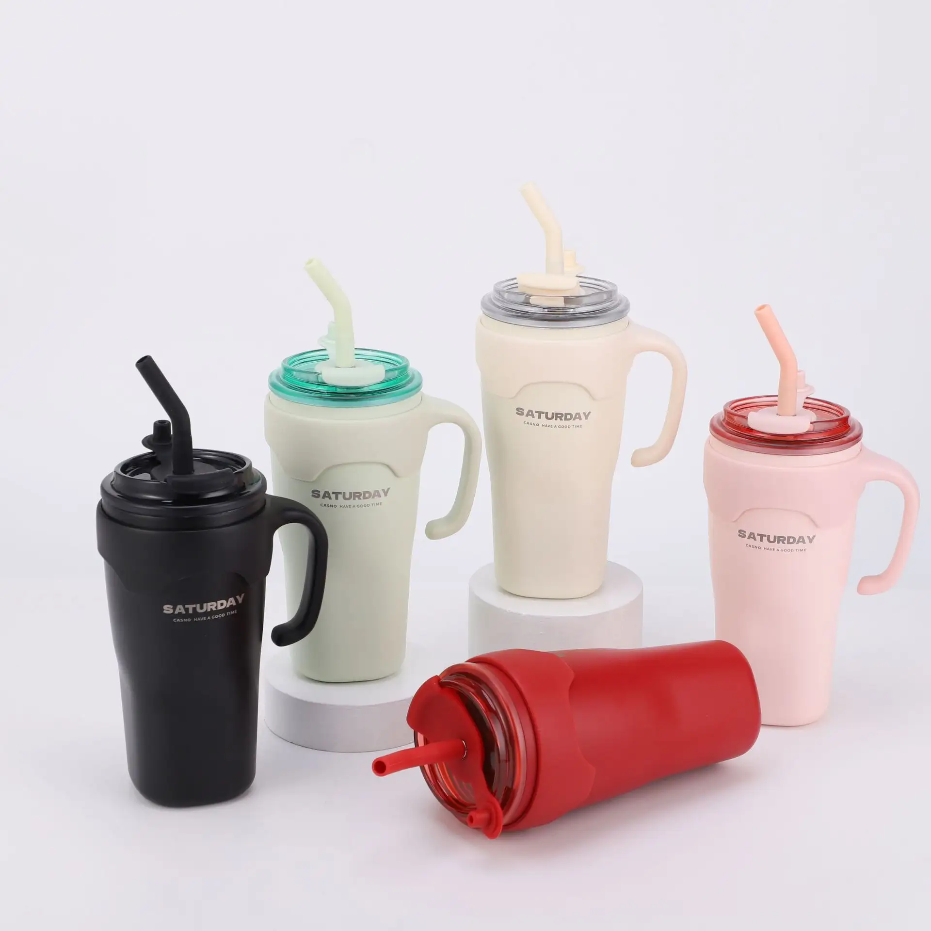 650ml custom shaped portable eco friendly stainless steel thermal sealing coffee mug coffee mug milk cup with handle and lid