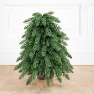 Mini sapin de Noël en PE Noble Fir, ensemble de décoration de bureau DIY, cadeau de Noël pour la maison et le bureau - Product Image 1