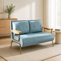Canapé-lit moderne en tissu technologique avec dossier réglable en 6 positions, housse amovible et lavable, épaissi, pour salon, salle à manger, centre commercial