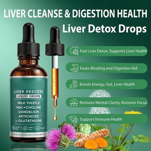 OEM ODM 30ml Gouttes pour la Santé Hépatique Adulte, Huile de Chardon-Marie Vitaminée, Liquide Oral avec Compte-gouttes, Améliore la Densité Osseuse et la Santé du Foie - Product Image 2