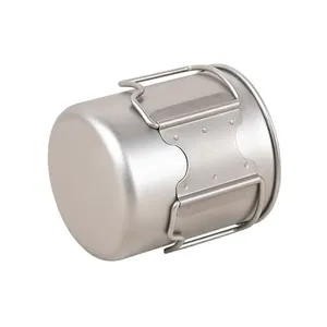 Gobelet de camping <span class=keywords><strong>en</strong></span> titane de qualité supérieure 750 ml pour la randonnée <span class=keywords><strong>en</strong></span> plein air et les voyages avec couvercle anti-fuite, léger et durable - Product Image 2