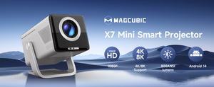 Projecteur vidéo domestique extérieur LCD LED WiFi6 BT5.4 800 ANSI lumens, prise en charge 8K HD 1080P, pliable, 16 Go de RAM, 2 Go de stockage - Product Image 2