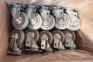 Mittlere Beans pru chung 100mm transparentes Pu-Polyurethan-Drehwagen-Lenkrad im koreanischen Stil 3 Zoll 4 Zoll 5 Zoll - Product Image 4