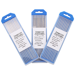 10 unidades de cabezales de electrodo de tungsteno (código 1.6/2.0/2.4/3.0/3.2/4.0*175mm) y alambre de tungsteno de color gris para máquina de soldadura TIG - Product Image 1