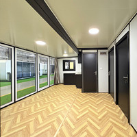 Maison Modulaire Mobile Préfabriquée Chine, Design Prêt-à-poser, Portable, Prix Compétitif, 20ft/40ft, Chambre Extérieure Luxe Style Mid-Century Moderne