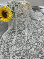Vente directe d'usine, tissu en dentelle florale multicolores en polyester/nylon élastique, bordure brodée, cils, style vintage, fantaisie