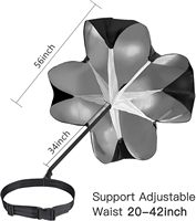 MR Wholesale Speed & Agility Trainer für Läufer Sprint Power Umbrella mit Chute Resistance Parachute Speed Training Kit