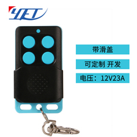 Télécommande sans fil YET2179 433 MHz à 4 touches avec code d'apprentissage 1527 pour contrôleur de porte coulissante, de porte battante et de volet roulant