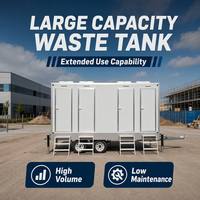 Toilettes mobiles sur camion personnalisées, WC portable d'extérieur pour festivals et concerts