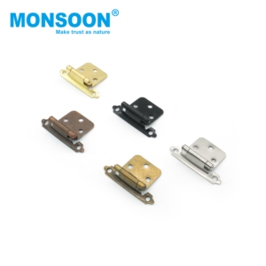 Herrajes para puertas: Bisagras ocultas planas para puertas de armario, de montaje en marco, estilo americano, con cierre automático - Product Image 3