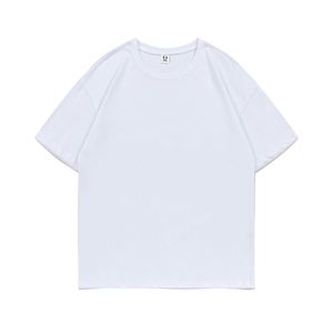 Design Custom Summer Short Sleeve <b>T</b>-shirt Pure Cotton Men's Loose Top Round Neck Solid Color <b>T</b>-shirt - Product Image 5