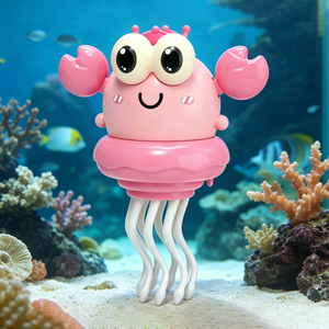 Juguete de Cangrejo Eléctrico Bailarín con Luz LED y Música, Azul/Rosa, de Plástico, con Función de Movimiento, para Niños de 3+ Años, Tipo Animal de Fiesta - Product Image 3