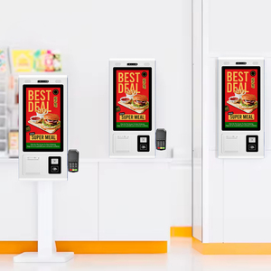 Kiosque de libre-service Android Windows avec écran tactile 21,5'', système de point de vente, <span class=keywords><strong>station</strong></span> de commande et de paiement rapide pour la restauration rapide avec imprimante de reçus - Product Image 1