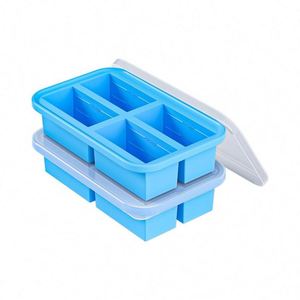 Food Grade Silicone Square Storage Container Microwavable Fresh-Keeping Heat Preservation <b>Lunch</b> <b>Box</b> - Product Image 1