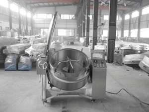 Tự Động Nghiêng Jacketed Ấm Đun Nước Gas Hoặc Điện Khoya / Mawa <span class=keywords><strong>Making</strong></span> Machine - Product Image 3