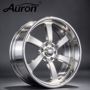 Jante en alliage d'aluminium Auron 5.25x17 polie, multi-rayons, deux pièces, moulée pour voiture de tourisme Porsche BMW, mise à niveau et rétrofit - Product Image 1