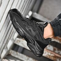 Chaussures de sport tendance de luxe pour hommes 2024, plateforme, grande taille 48, baskets antidérapantes de haute qualité, style chunky, printemps-automne