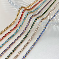 Collier en acier inoxydable plaqué or eManco avec pierre de naissance, 12 couleurs, étanche, bijoux étincelants pour femme, usage quotidien et soirées