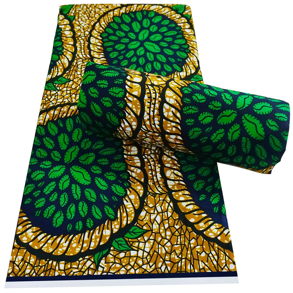 Tissu de wax africain sur mesure tissu imprimé de wax simulé complet tissu de costume africain pour robe