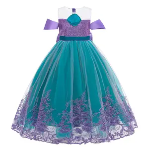 OEM Factory Custom Girls Clothing Kids Clothes Wholesale Party Sequin Flower Girls Dress For Little Girl Clothes Boutique