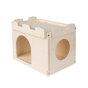 Caseta de Madera para Mascotas de Tamaño Personalizado, Caseta para Chinchillas, Cobertizo para Animales Pequeños, Jaula para Conejos, <span class=keywords><strong>Castillo</strong></span> con Ventana - Product Image 3