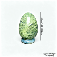Œuf en Agate Mousse Polie de Haute Qualité, 4-5cm, Pierre Naturelle, Œufs de Pâques pour la Guérison, la Décoration Intérieure et les Cadeaux (Vente en Gros)