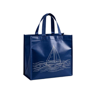 Sac de supermarché en non-tissé laminé grande capacité, impression personnalisée, sac de transport pour fruits et légumes