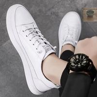 Chaussures de skate pour hommes à bout rond, blanches/noires, avec empeigne en maille respirante, tendance sportive, loisirs, sport, Joker