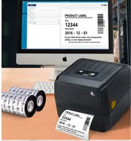 Marca original 4 polegada desktop transferência térmica código de barras impressora zebra zd888t