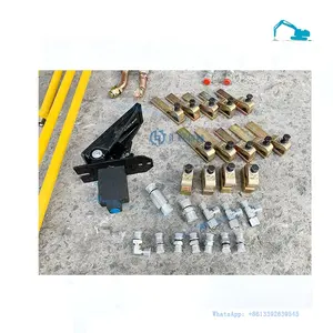 Morsetti per Tubi 1/<span class=keywords><strong>2</strong></span>\" 3/4\" 1\" 1 1/4\" VIO70 VIO75, Supporto per Tubi del Braccio dell'Escavatore, Kit per Tubazioni Idrauliche del Martello Demolitore - Product Image 1