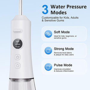 Appareil de nettoyage dentaire électrique rechargeable pour la maison, étanche IPX7, 3 modes, 6 buses, irrigateur dentaire pour appareils dentaires - Product Image 3