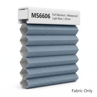 Tissu non tissé Spunlace imperméable alvéolé semi-occultant bleu clair 25 mm sur mesure [Tissu uniquement]