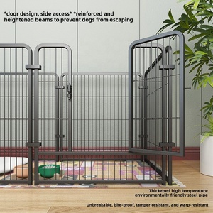 Barrière en métal robuste <span class=keywords><strong>pour</strong></span> animaux, clôture de jardin, de cour, de camping-car, <span class=keywords><strong>pour</strong></span> chien et lapin, enclos <span class=keywords><strong>pour</strong></span> animaux de compagnie, clôture décorative extérieure <span class=keywords><strong>pour</strong></span> chien - Product Image 3