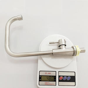 304 stainless steel single-cold <b>brushed</b> nickel-colored factory wholesale single-hole kitchen faucets - Product Image 6