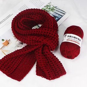 Bufanda de bola de hilo teñido con aguja de 10 hilos tejida <span class=keywords><strong>a</strong></span> mano de grosor medio, chaqueta de ganchillo de lana ajustada <span class=keywords><strong>para</strong></span> bebé DIY hecho <span class=keywords><strong>a</strong></span> mano - Product Image 5