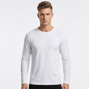 <span class=keywords><strong>T</strong></span>-<span class=keywords><strong>shirt</strong></span> à manches longues pour homme, col en V, motif uni, tissu <span class=keywords><strong>côtelé</strong></span>, <span class=keywords><strong>t</strong></span>-<span class=keywords><strong>shirt</strong></span> thermique uni décontracté - Product Image 3