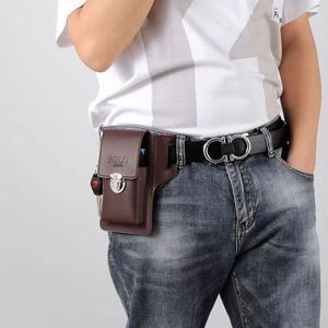 Usa Mairun Unisex Construction Site Work Mobile Phone PU Leather <b>Case</b> Burden Reduction <b>Sewing</b> Line Polyester Lining Cigarette - Product Image 5
