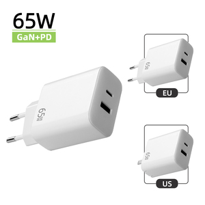Chargeur super rapide PD 65W GaN Quick QC3.0+ multi-ports <span class=keywords><strong>USB</strong></span>-<span class=keywords><strong>C</strong></span>, <span class=keywords><strong>prise</strong></span> haute puissance pour téléphone portable, compact, portable, ignifuge - Product Image 1