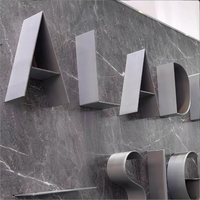 Lettres Métalliques Créatives Haut de Gamme avec Bordure, Enseignes Publicitaires Haut de Gamme, Logo Personnalisé, Étanche IP65, Montage Mural, Idéal pour Bureaux et Hôpitaux