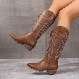 Goodyear Men's Square Toe Winter Cowboy Boots Genuine Leather Mexico USA Design Factory Custom boots - Product Image 1