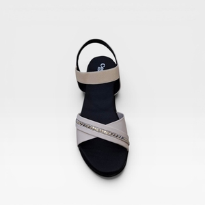 Sandales compensées élégantes à brides croisées pour femme – Confortables, stylées, pour soirées, tenues décontractées et quotidiennes – Chaussures légères à semelle souple et tendance - Product Image 2