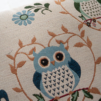 Housse de coussin carrée en jacquard tissé avec logo personnalisé Coussin d'oreiller de style européen de style cartoon