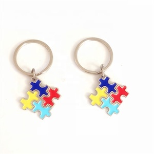 Pièces de <span class=keywords><strong>puzzle</strong></span> personnalisées <span class=keywords><strong>porte</strong></span>-clés de sensibilisation à l'autisme <span class=keywords><strong>porte</strong></span>-clés produits <span class=keywords><strong>porte</strong></span>-clés en métal vente en gros Offre Spéciale - Product Image 3