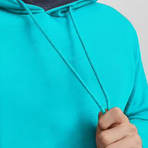 Sweat-shirts à capuche décontractés pour hommes en tissu polaire mélangé coton, avec logo et design personnalisés, pour la vente en ligne en gros - Product Image 3